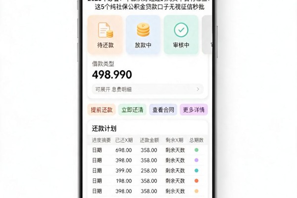 2026年必看!下款快好通过的网贷平台有哪些?这5个纯社保公积金贷款口子无视征信秒批