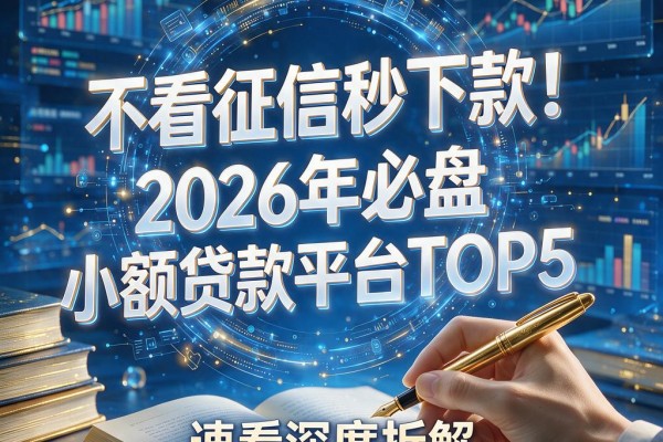 不看征信秒下款!2026年必盘的小额贷款平台TOP5,速看深度拆解