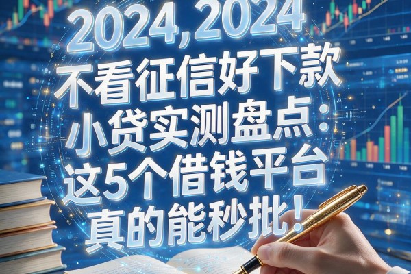 不看征信好下款的小贷实测盘点:这5个借钱平台真的能秒批!