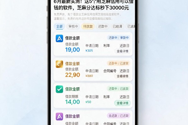 6月最新实测！这5个用芝麻信用可以借钱的软件，芝麻分达标秒下30000元