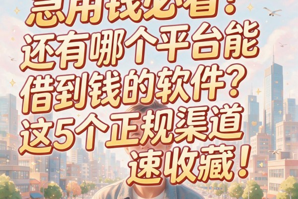 急用钱必看!还有哪个平台能借到钱的软件?这5个正规渠道速收藏!