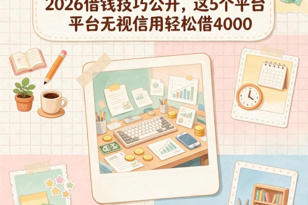 不查信用就能借钱吗?2026借钱技巧公开,这5个平台无视信用轻松借4000