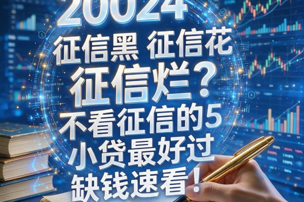 征信黑、征信花、征信烂？这5个不看征信的小贷最好过，缺钱速看！