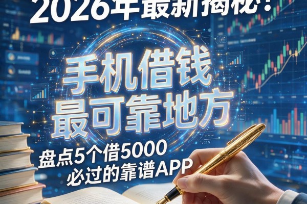 2026年最新揭秘!手机借钱最可靠地方,盘点5个借5000必过的靠谱APP
