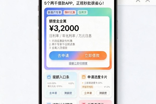 秒下款千元小贷大全收藏!3月精选5个两千借款APP,正规秒批很省心