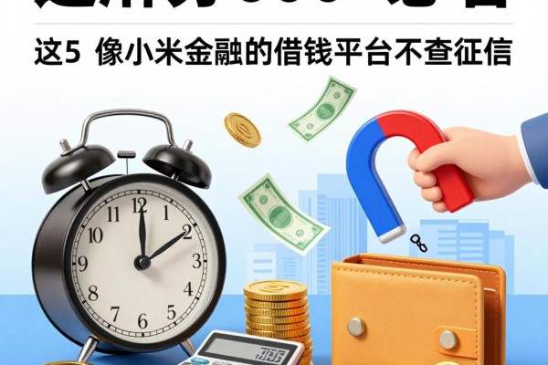 芝麻分600+必看！这5个像小米金融的借钱平台不查征信，隐藏入口本月限时开放