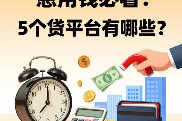 急用钱必看！5个必通过的网贷平台有哪些？3000元门槛低、下款快的权威推荐来了