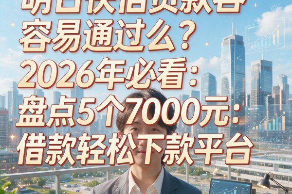 明日快信贷款容易通过么？2026年必看：盘点5个7000元借款轻松下款平台