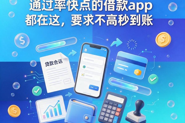 2026年必看！网贷通过率快点的借款app都在这，要求不高秒到账