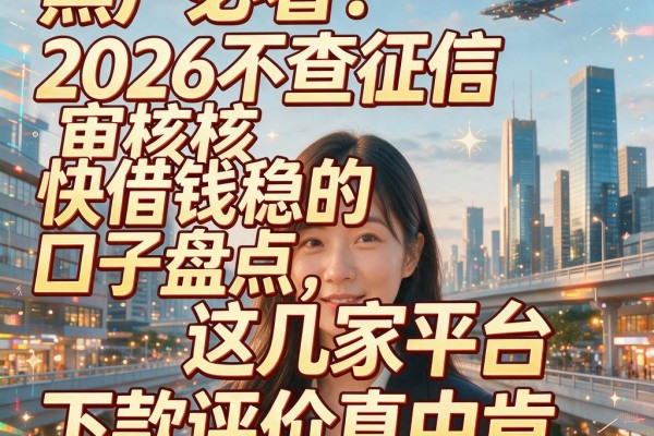 黑户必看!2026不查征信审核快借钱稳的口子盘点,这几家平台下款评价真中肯