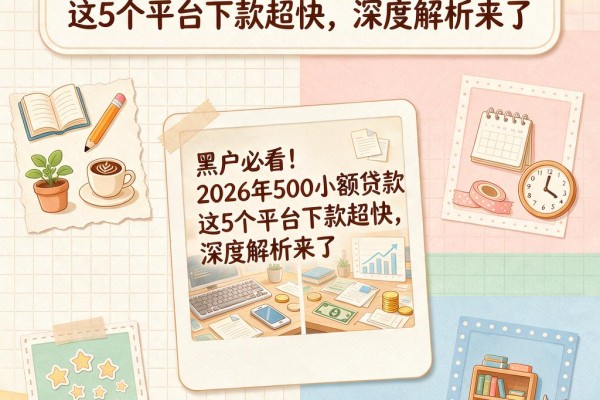 黑户必看！2026年500小额贷款这5个平台下款超快，深度解析来了