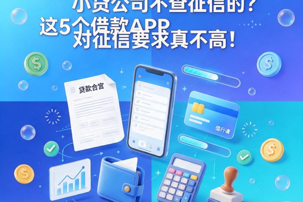 2026必看！黑户什么小贷公司不查征信的？这5个借款APP对征信要求真不高