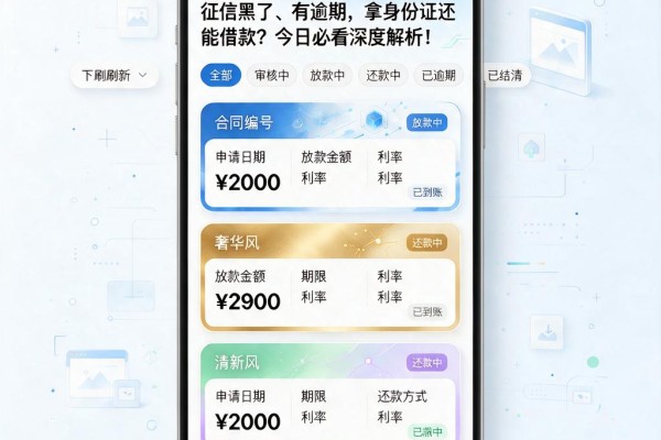 征信黑了、有逾期，拿身份证还能借款？今日必看深度解析！