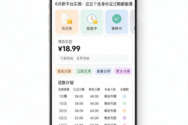 急用钱必看！手机借钱哪个平台容易下款？6月新平台实测：这五个连身份证过期都能借