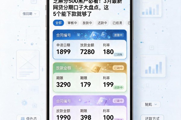 芝麻分500黑户必看!3月最新网贷分期口子大盘点,这5个能下款就够了