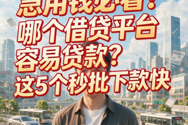 急用钱必看!哪个借贷平台容易贷款?这5个秒批下款快