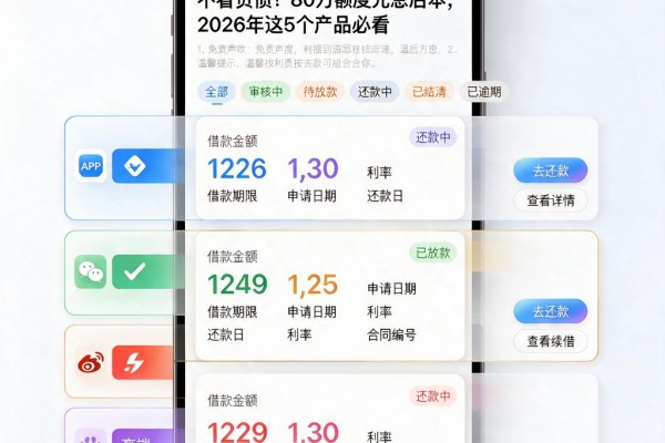 不看负债！80万额度先息后本，2026年这5个产品必看