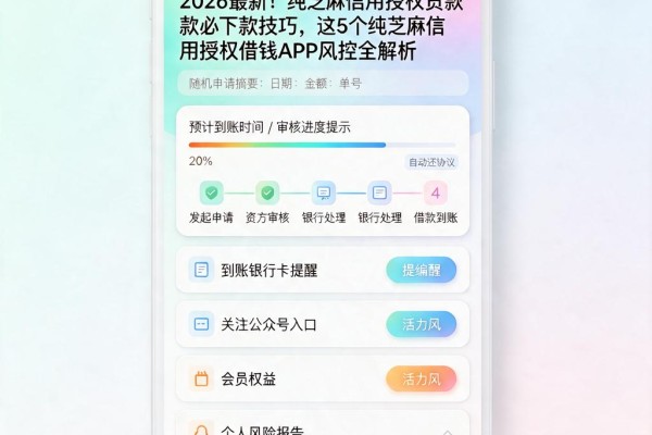 2026最新!纯芝麻信用授权贷款必下款技巧,这5个纯芝麻信用授权借钱APP风控全解析