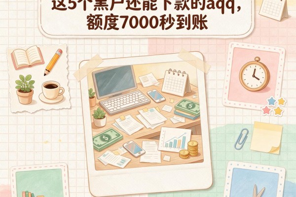 黑户必看！2026最新统计：这5个黑户还能下款的aqq，额度7000秒到账