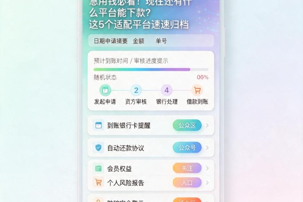 急用钱必看!现在还有什么平台能下款?这5个适配平台速速归档