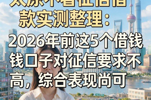 太原不看征信借款实测整理：2026年前这5个借钱口子对征信要求不高，综合表现尚可