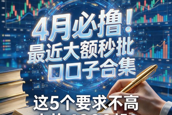 4月必撸!最近大额秒批口子合集,这5个要求不高,人均4000起!