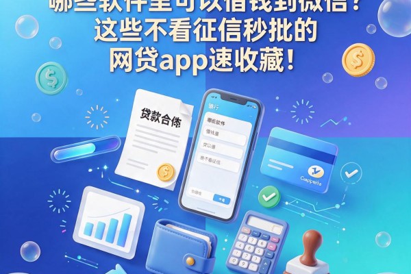 2026最新盘点:哪些软件里可以借钱到微信?这些不看征信秒批的网贷app速收藏!