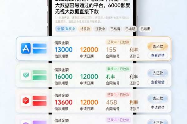 2026限时通道！精选5个借钱不查大数据容易通过的平台，6000额度无视大数据直接下款