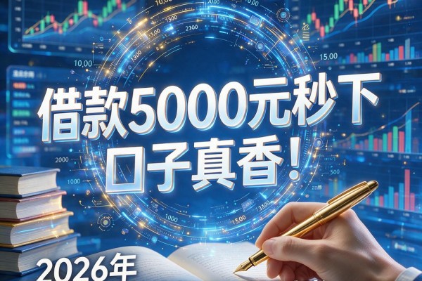 借款5000元秒下的口子真香！2026年这5个隐藏福利秒批到账