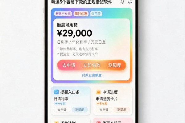 2026年必看!贷款好平台都有哪些呢?精选5个容易下款的正规借贷软件