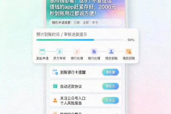 急用钱必看!这5个不查征信借钱的app赶紧存好,2000元秒到账用过都说方便