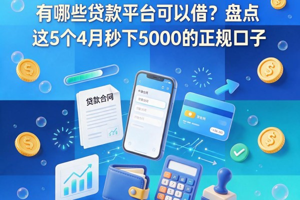 急用钱速看！网贷门槛低的有哪些贷款平台可以借？盘点这5个4月秒下5000的正规口子