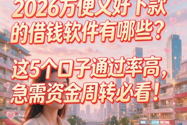 2026方便又好下款的借钱软件有哪些？这5个口子通过率高，急需资金周转必看！