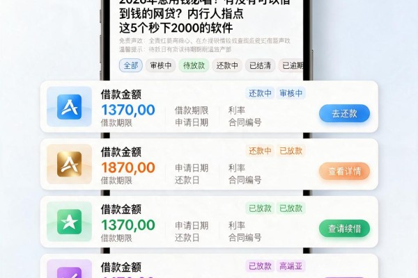 2026年急用钱必看!有没有可以借到钱的网贷?内行人指点这5个秒下2000的软件