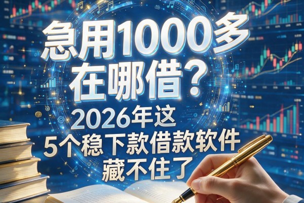 急用1000多在哪借？2026年这5个稳下款借款软件藏不住了