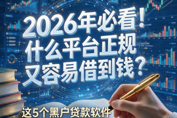2026年必看！什么平台正规又容易借到钱？这5个黑户贷款软件通过率高可选余地不小！