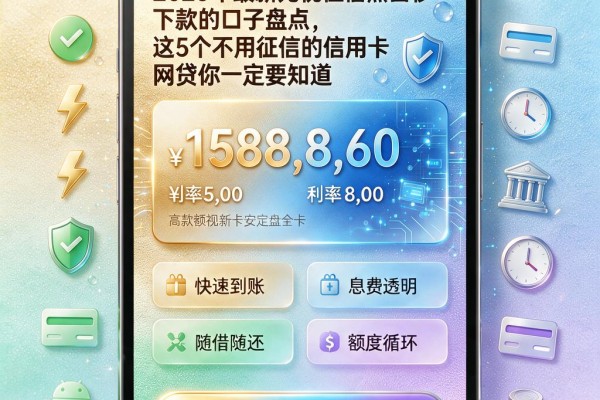 2026年最新无视征信黑白秒下款的口子盘点,这5个不用征信的信用卡网贷你一定要知道
