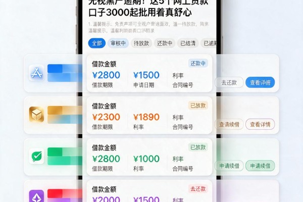 无视黑户逾期！这5个网上贷款口子3000起批用着真舒心