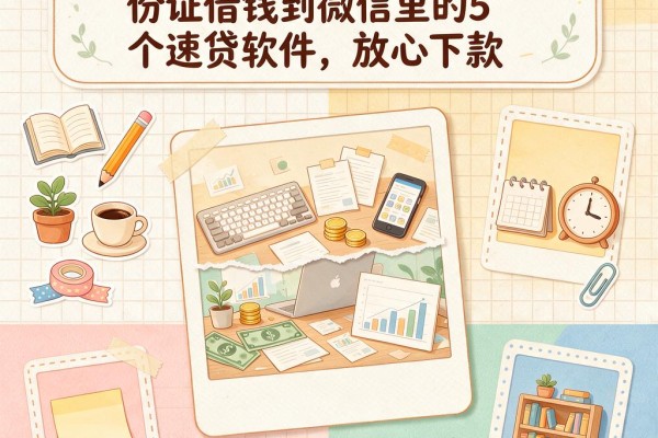 黑户必看！2026年只用身份证借钱到微信里的5个速贷软件，放心下款