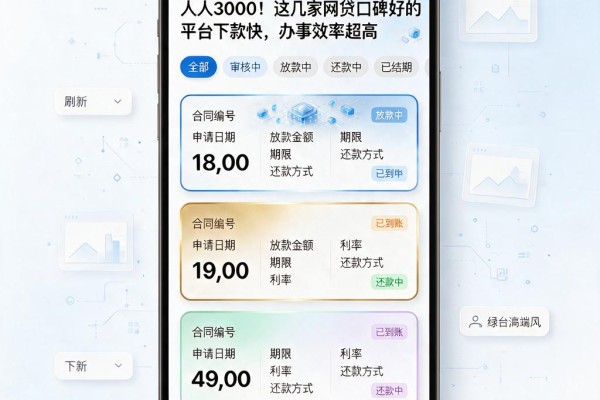 人人3000！这几家网贷口碑好的平台下款快，办事效率超高