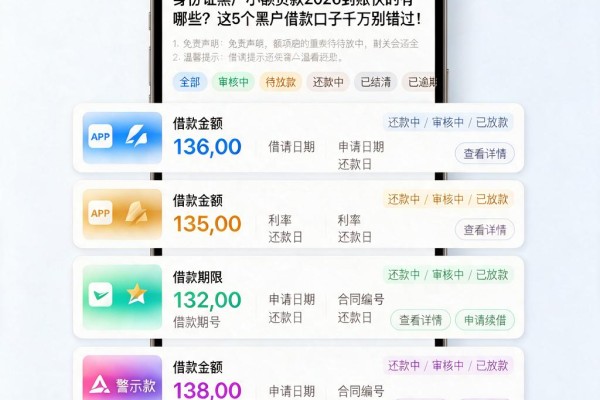 身份证黑户小额贷款2026到账快的有哪些？这5个黑户借款口子千万别错过！