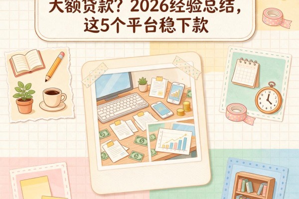 急用钱必看！什么网贷可以大额贷款？2026经验总结，这5个平台稳下款