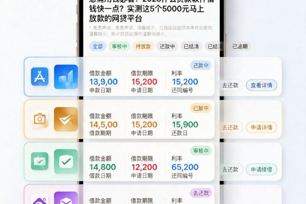 急需用钱必看!2026什么贷款软件借钱快一点?实测这5个5000元马上放款的网贷平台