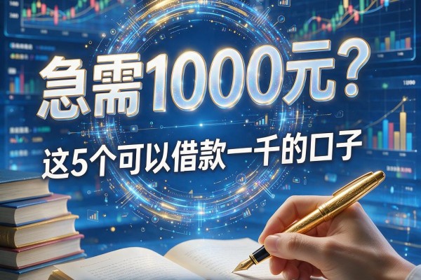 急需1000元？这5个可以借款一千的口子，轻松借到7000！
