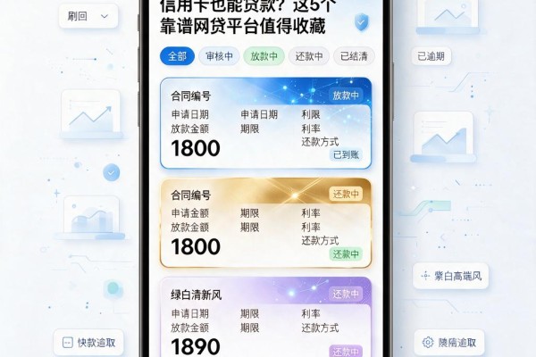信用卡也能贷款?这5个靠谱网贷平台值得收藏