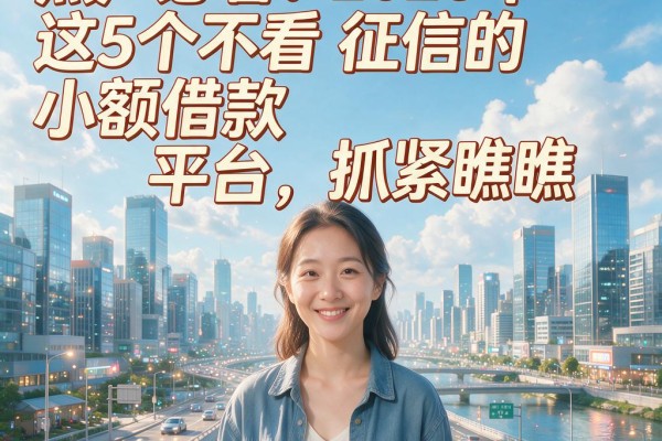 黑户必看！2026年这5个不看征信的小额借款平台，抓紧瞧瞧