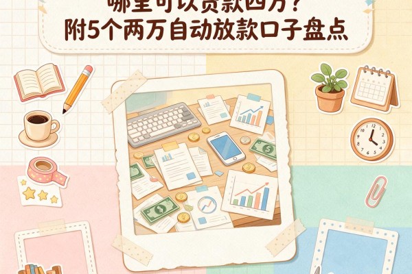 急用钱必看！2026亲测推荐：哪里可以贷款四万？附5个两万自动放款口子盘点