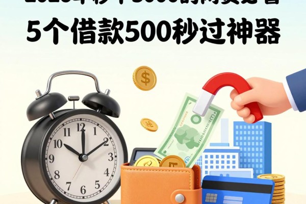 2026年秒下3000的网贷必看！这5个借款5000秒过神器，急用钱速收