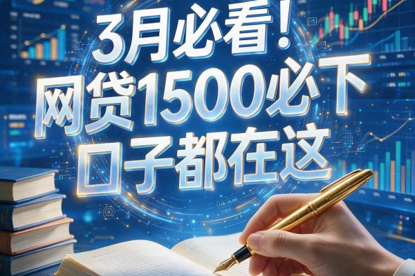 3月必看!网贷1500必下的口子都在这,借款3500轻松到账不繁琐