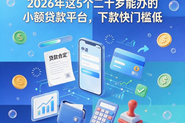 20岁急用钱必看！2026年这5个二十岁能办的小额贷款平台，下款快门槛低